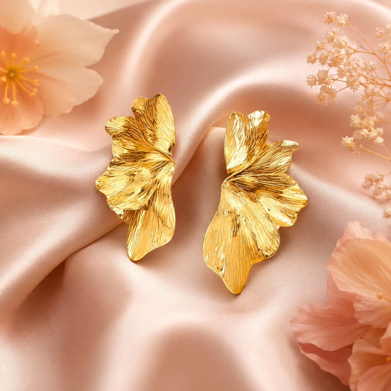 Boucles d'oreilles florales