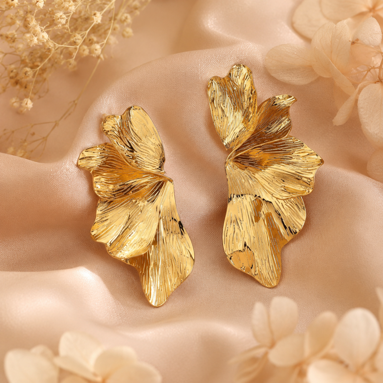 Boucles d'oreilles florales